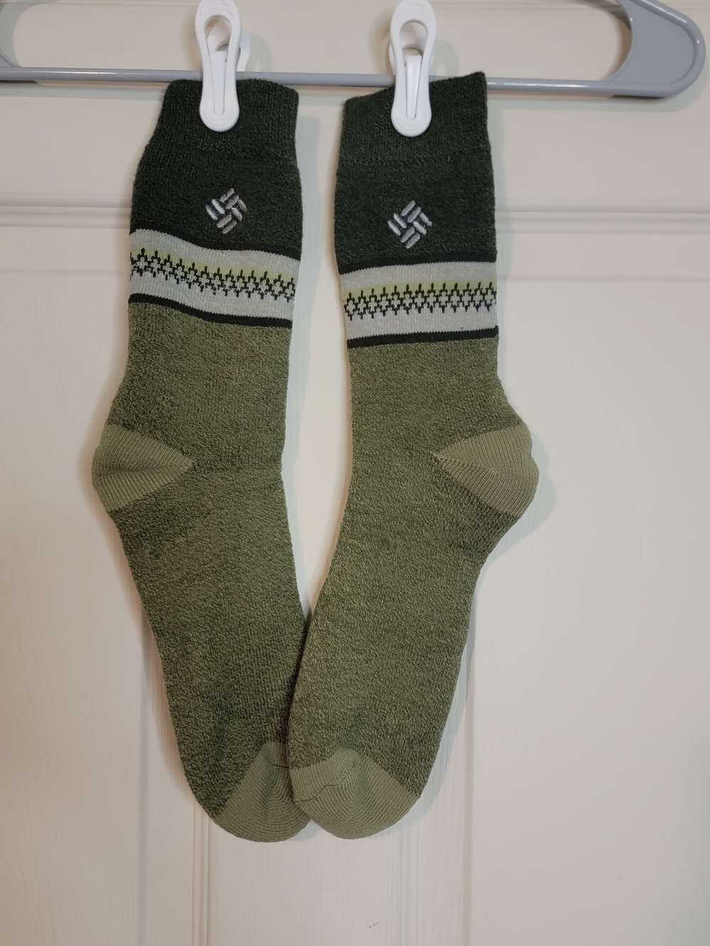 Columbia Olive & Dark Green Athletic Crew Socks